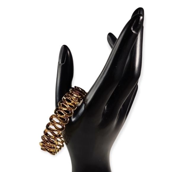 Anne Klein Gold Squiggle Bracelet - Picture 1 of 5